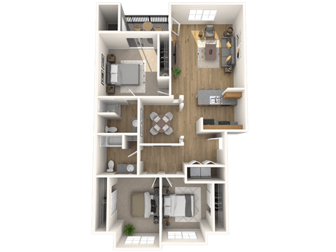 Falcon Ridge 3x2 Floorplan